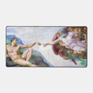 Michelangelo - Erschaffung Adams isoliert Schreibtischunterlage