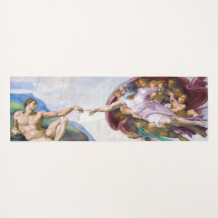 Michelangelo - Erschaffung Adams Isoliert Yogamatte