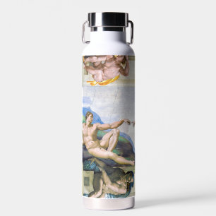 Michelangelo - Erschaffung Adams, Sixtinische Kape Trinkflasche