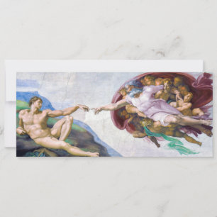 Michelangelo - Erschaffung von Adam Abgeschieden Einladung