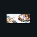 Michelangelo - Erschaffung von Adam Abgeschieden Leinwanddruck<br><div class="desc">Gründung von Adam an der Decke der Sixtinischen Kapelle - Michelangelo,  1508-1512</div>