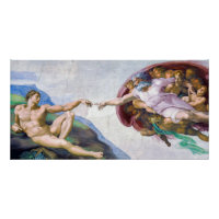 Michelangelo - Erschaffung von Adam Abgeschieden