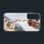 Michelangelo - Erschaffung von Adam Abgeschieden Samsung Galaxy Hülle<br><div class="desc">Gründung von Adam an der Decke der Sixtinischen Kapelle - Michelangelo,  1508-1512</div>