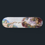 Michelangelo - Erschaffung von Adam Abgeschieden Skateboard<br><div class="desc">Gründung von Adam an der Decke der Sixtinischen Kapelle - Michelangelo,  1508-1512</div>