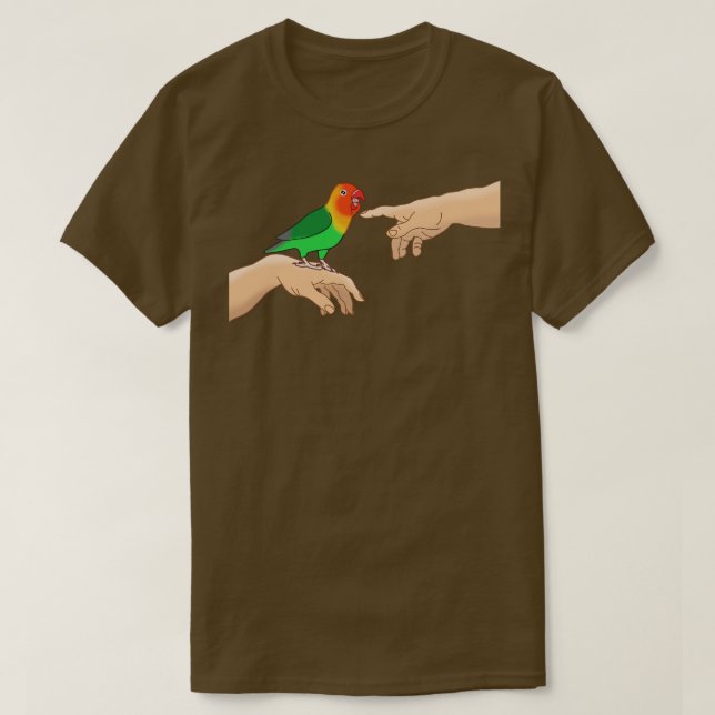 Michelangelo Fischers Lovebird T-Shirt (Design vorne)