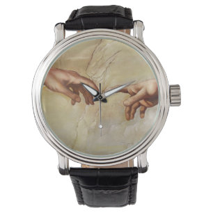 Michelangelo Gründung der Adam Sistine Kapelle Armbanduhr
