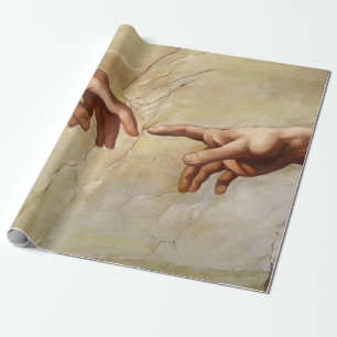 Michelangelo Gründung der Adam Sistine Kapelle Geschenkpapier