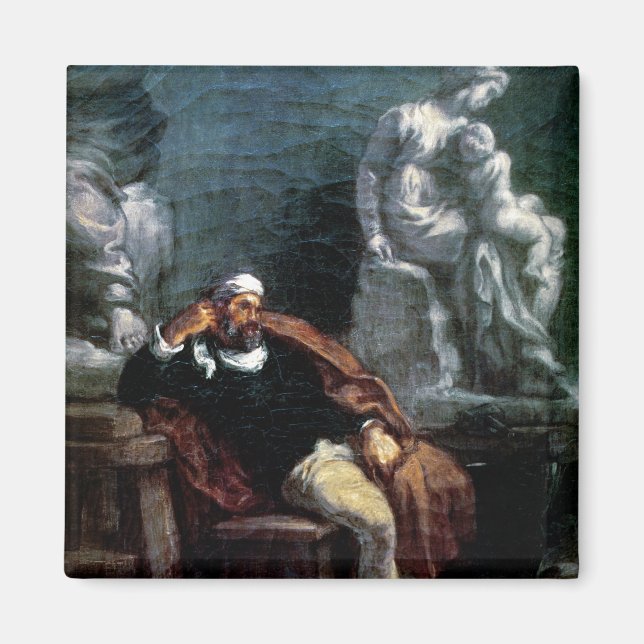 Michelangelo in seinem Studio Magnet (Vorne)