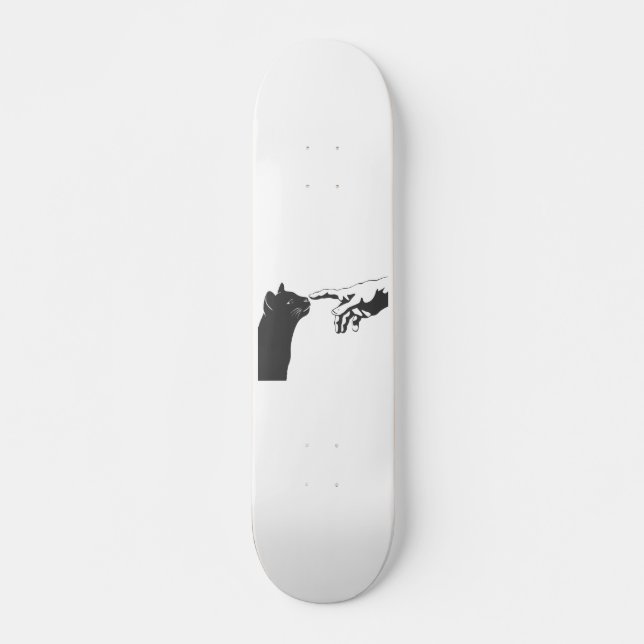 Michelangelo Katze - Wählen Sie die Hintergrundfar Skateboard (Vorne)
