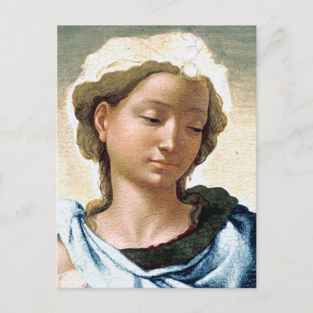 Michelangelo Madonna and Child Christmas Card Postkarte (Vorderseite)