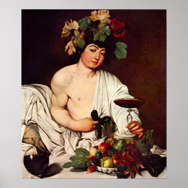 Michelangelo Merisi da Caravaggio-Bacchus Poster (Vorne)