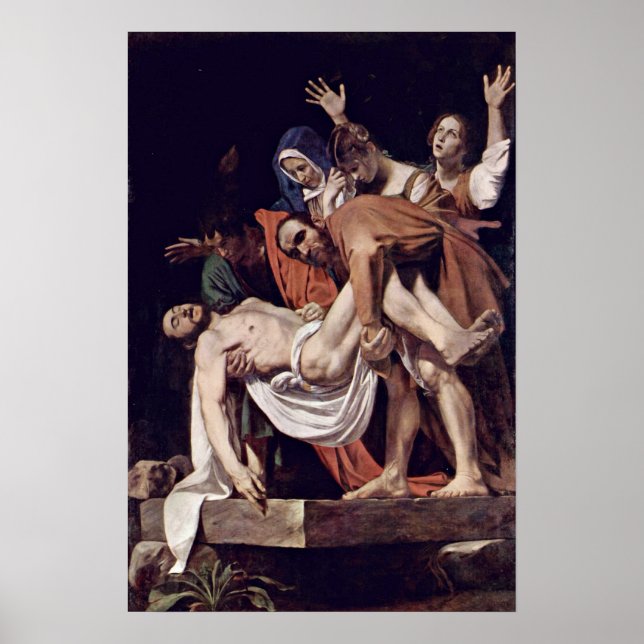 Michelangelo Merisi da Caravaggio - Entombment Poster (Vorne)