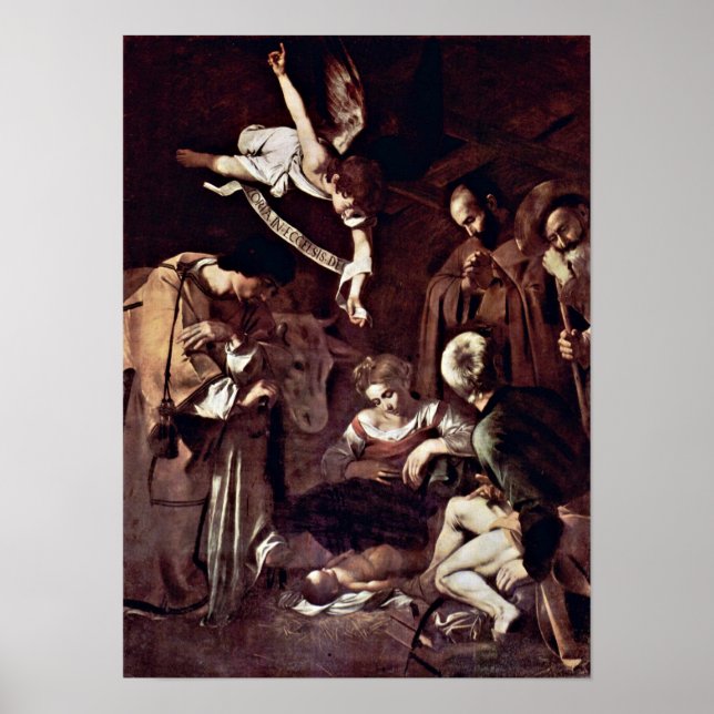 Michelangelo Merisi da Caravaggio - Krippe Poster (Vorne)