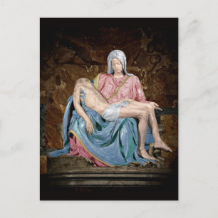 MICHELANGELO PIETA POSTCARD FEIERTAGSPOSTKARTE