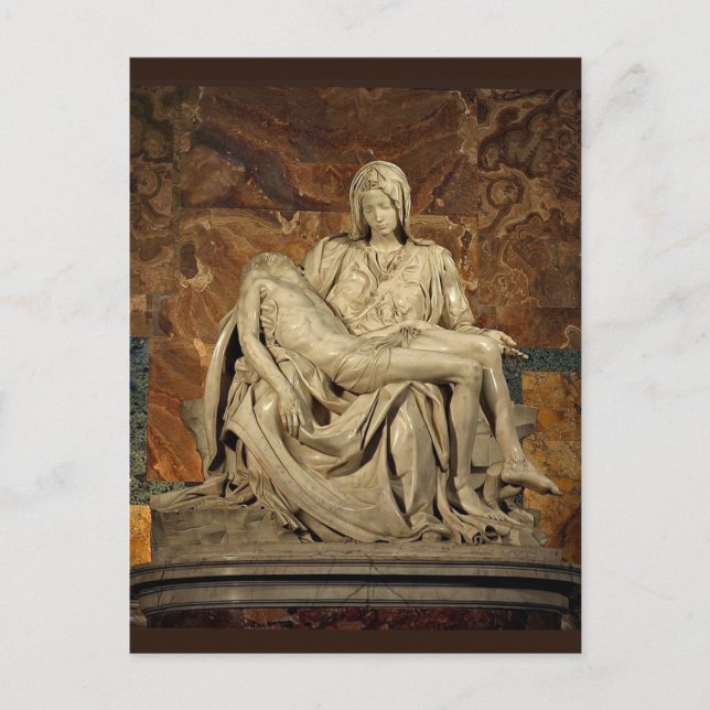MICHELANGELO PIETA POSTCARD FEIERTAGSPOSTKARTE (Vorderseite)