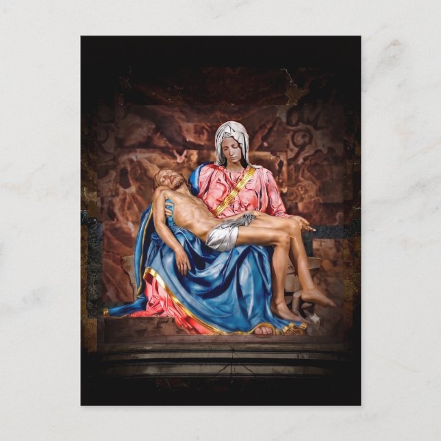 MICHELANGELO PIETÀ Postkarte (Vorderseite)