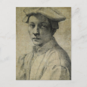 Michelangelo Portrait von Andrea Quaratesi Postkarte