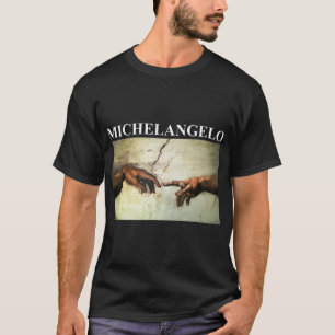 Michelangelo Schöpfung Adams Vintage-Kunst T-Shirt