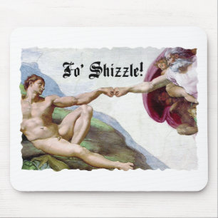 Michelangelo Schöpfung Des Menschen Fist Bump Fo S Mousepad