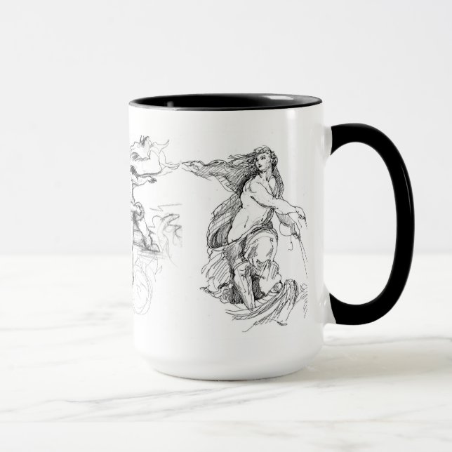 Michelangelo Titian und RAPHAEL (15oz) Tasse (Rechts)