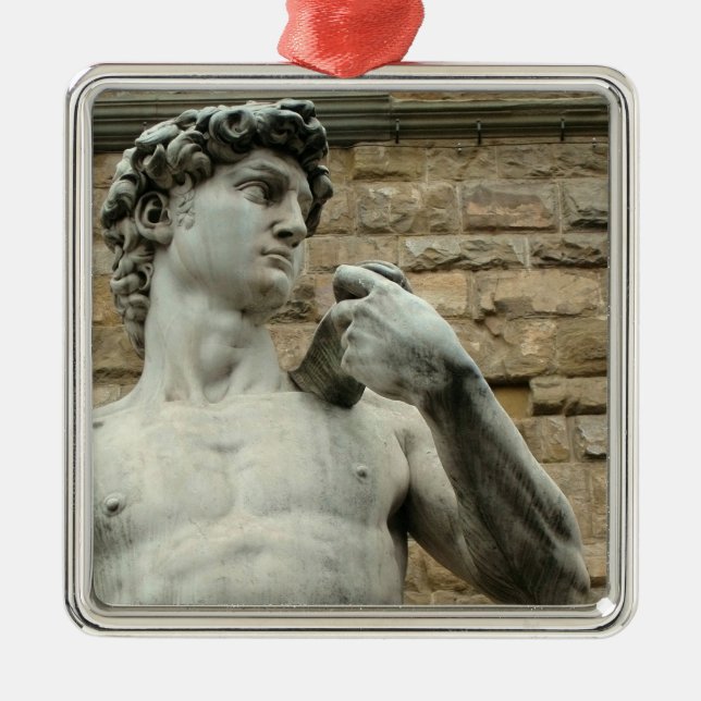 Michelangelos David 1 Ornament Aus Metall (Vorne)
