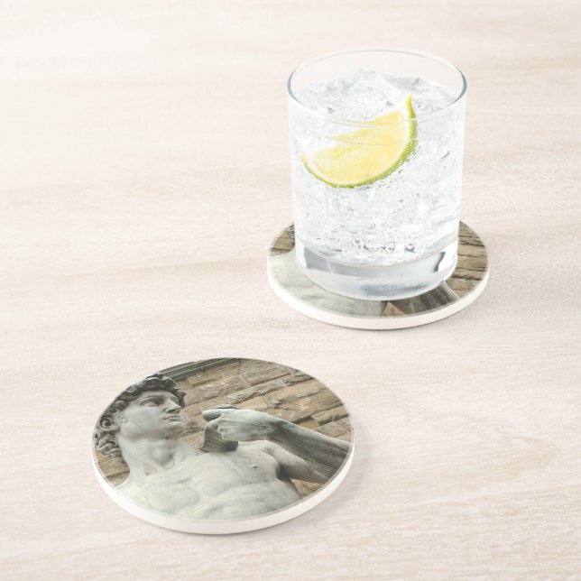 Michelangelos David 1 Untersetzer (Seite)