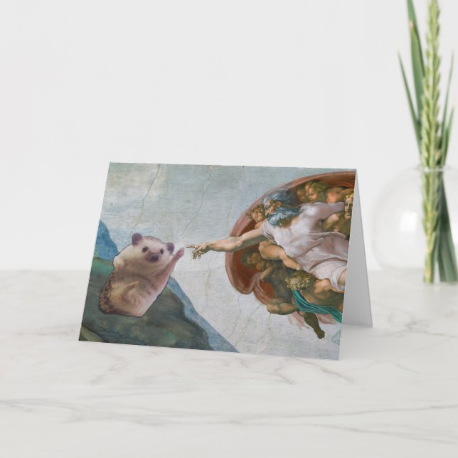 Michelangelos Die Erstellung einer Igel-Karte Karte (Vorderseite)