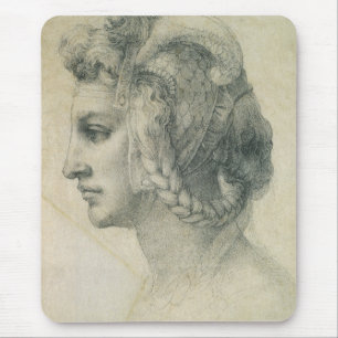 Michelangelos Idealer Frauenkopf Mousepad