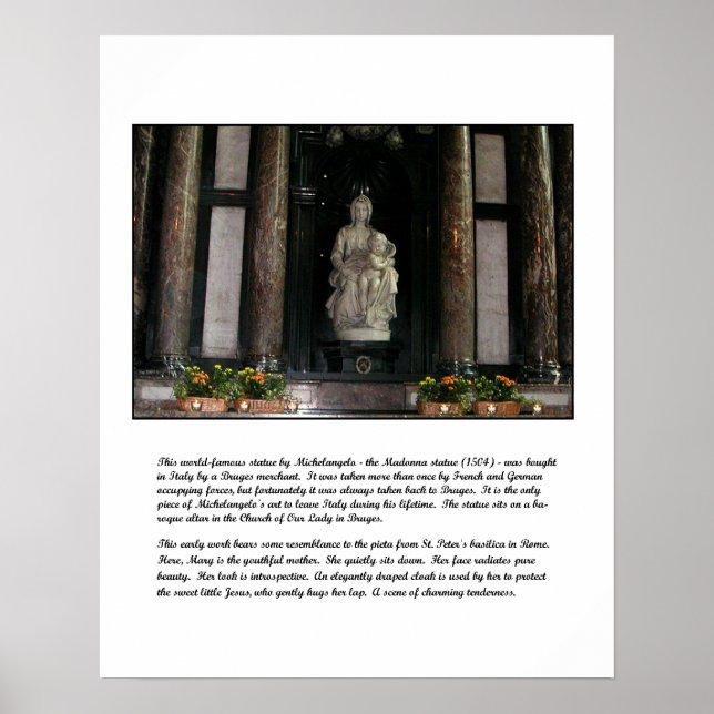 Michelangelos Madonna & Child Poster (Vorne)