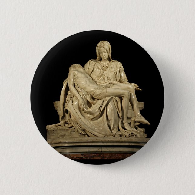 Michelangelos Pieta Button (Vorderseite)