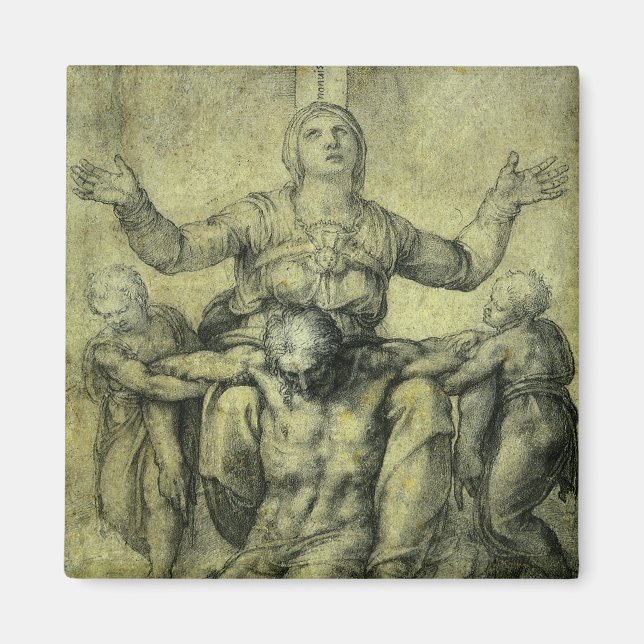 Michelangelos Pieta für Vittoria Colonna Magnet (Vorne)