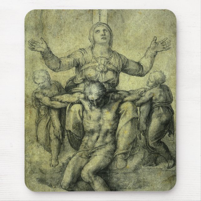 Michelangelos Pieta für Vittoria Colonna Mousepad (Vorne)
