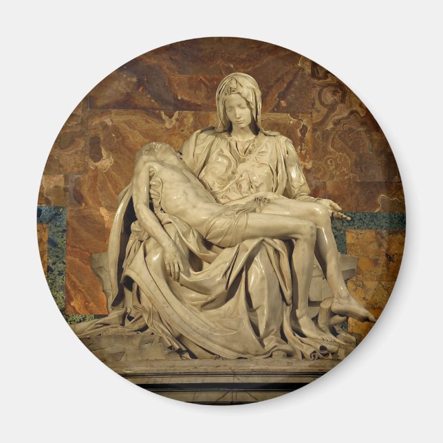 Michelangelo's Pieta im Petersdom Magnet (Vorne)