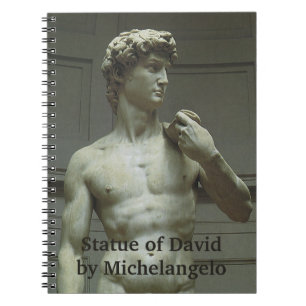 Michelangelos Statue des David Notizblock