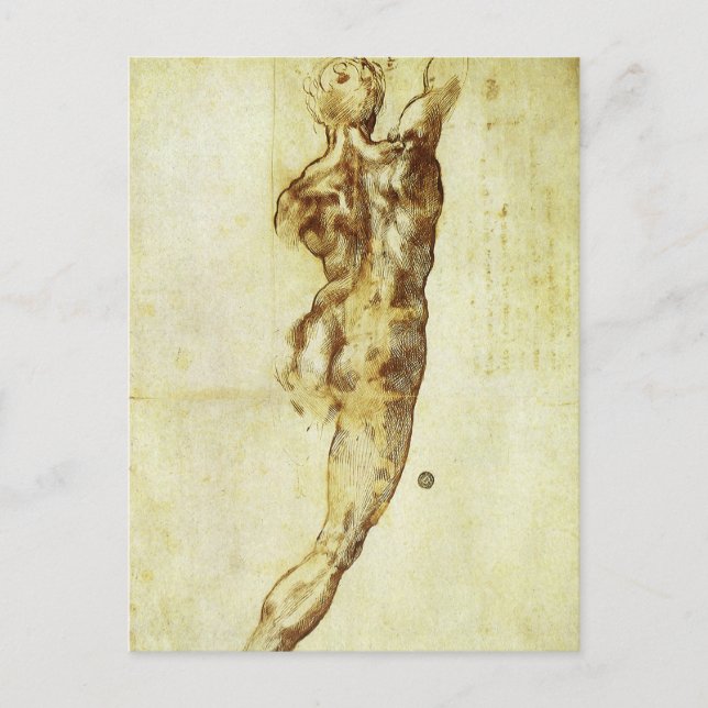 Michelangelos Studie für die Schlacht von Cascina Postkarte (Vorderseite)