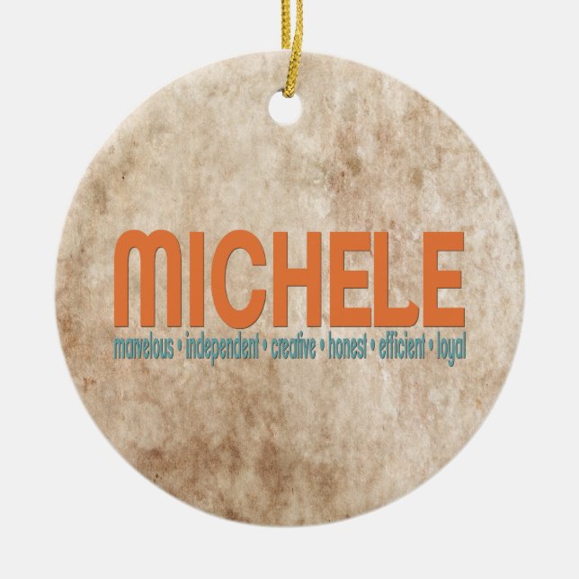 {Michele} Keramikornament (Vorne)
