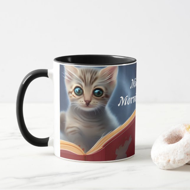Michele's Morgenkaffee Personalisiert anpassbar Tasse (Mit Donut)