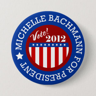 Michelle Bachmann für Präsident 2012 Button-Button Button