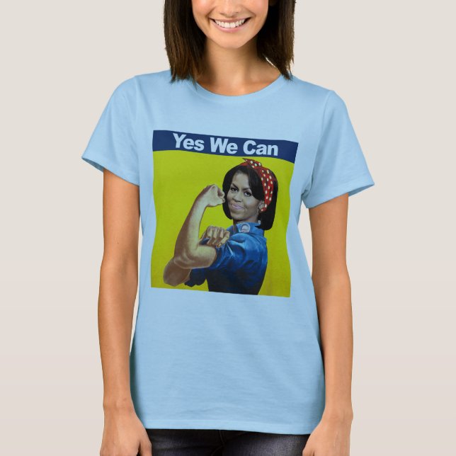 Michelle der Nieteneinschläger - ja wir can.png T-Shirt (Vorderseite)