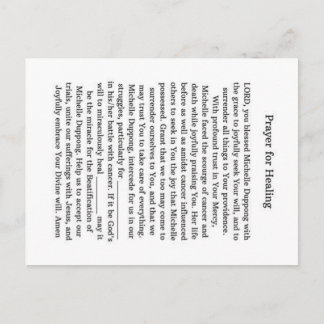 Michelle Duppong Ankündigungspostkarte