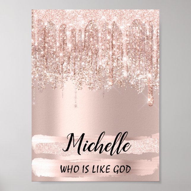 Michelle Name bedeutet Geburtstag 16. Bridal Royal Poster (Vorne)