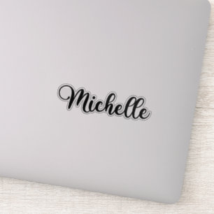 Michelle Name - Handgeschriebene Kalligrafie Aufkleber