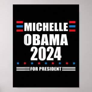Michelle Obama 2024 _ Obama 2024 Präsident Liberal Poster