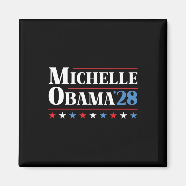 Michelle Obama 2028 für Präsident Premium Magnet (Vorne)