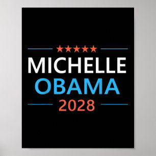 Michelle Obama 2028 für Präsidentschaftswahl Poster