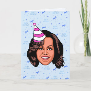 MICHELLE OBAMA BIRTHDAY KARTE