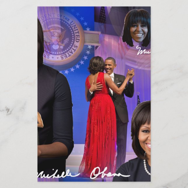 Michelle Obama Briefpapier (Vorderseite)