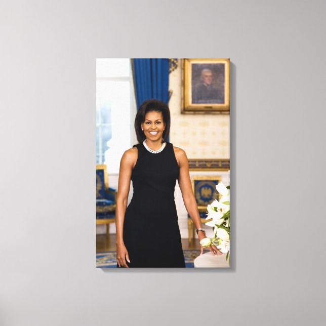 Michelle Obama Canvas Print Leinwanddruck (Vorderseite)