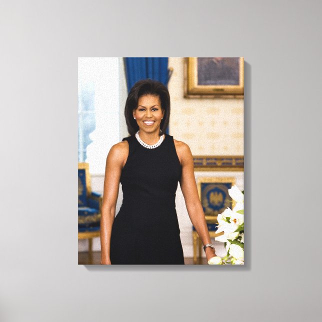 Michelle Obama Canvas Print Leinwanddruck (Vorderseite)