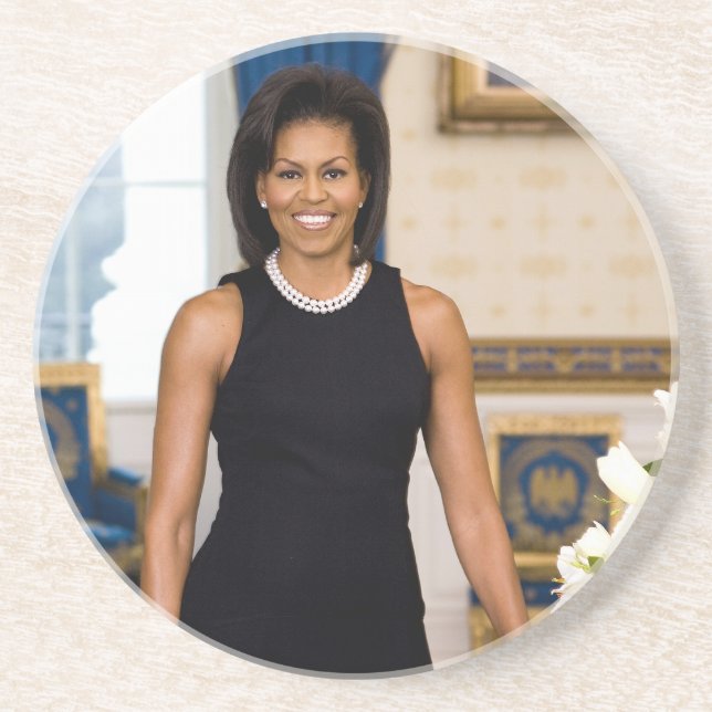 Michelle Obama Drink Untersetzer (Vorne)